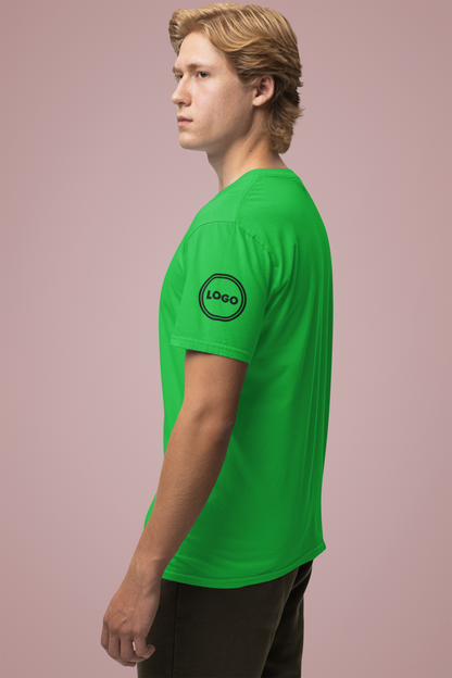 Custom Logo T-Shirt – 100% Cotton | Personalized Tee | Ships in 24 Hours