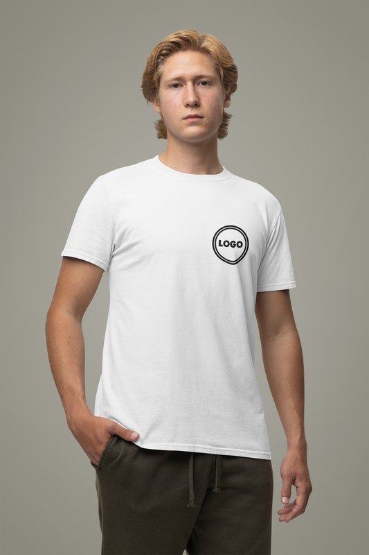 Custom Logo T-Shirt – 100% Cotton | Personalized Tee | Ships in 24 Hours