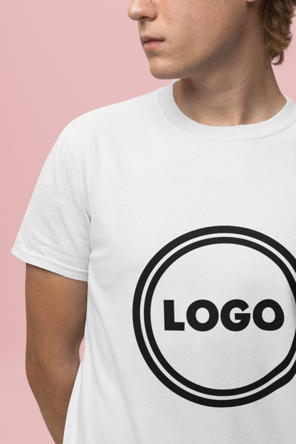 Custom Logo T-Shirt – 100% Cotton | Personalized Tee | Ships in 24 Hours