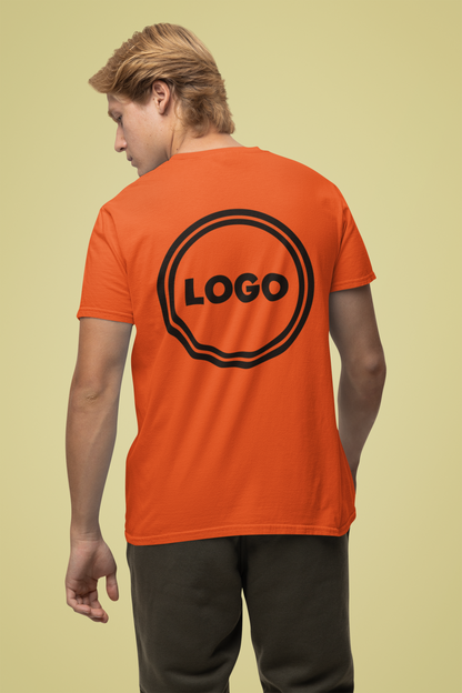 Custom Logo T-Shirt – 100% Cotton | Personalized Tee | Ships in 24 Hours