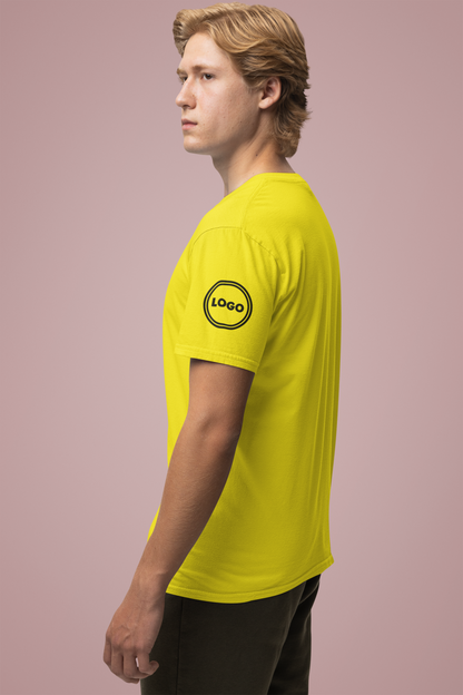 Custom Logo T-Shirt – 100% Cotton | Personalized Tee | Ships in 24 Hours
